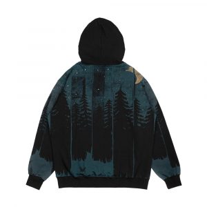 Alternative view of A Fox In The Wild Night Men's All-Over-Print Hoodie