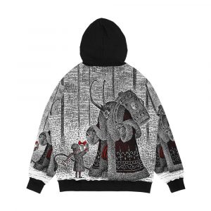 Alternative view of A Gift For Krampus Men's All-Over-Print Hoodie