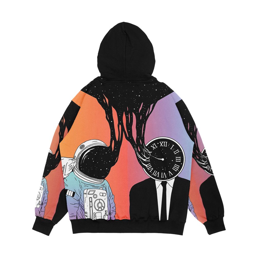 A Portrait Of Space And Time A Study Of Existence Men's All-Over-Print Hoodie - Image 2