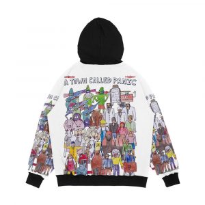Alternative view of A Town Called Panic Team Illustration Men's All-Over-Print Hoodie
