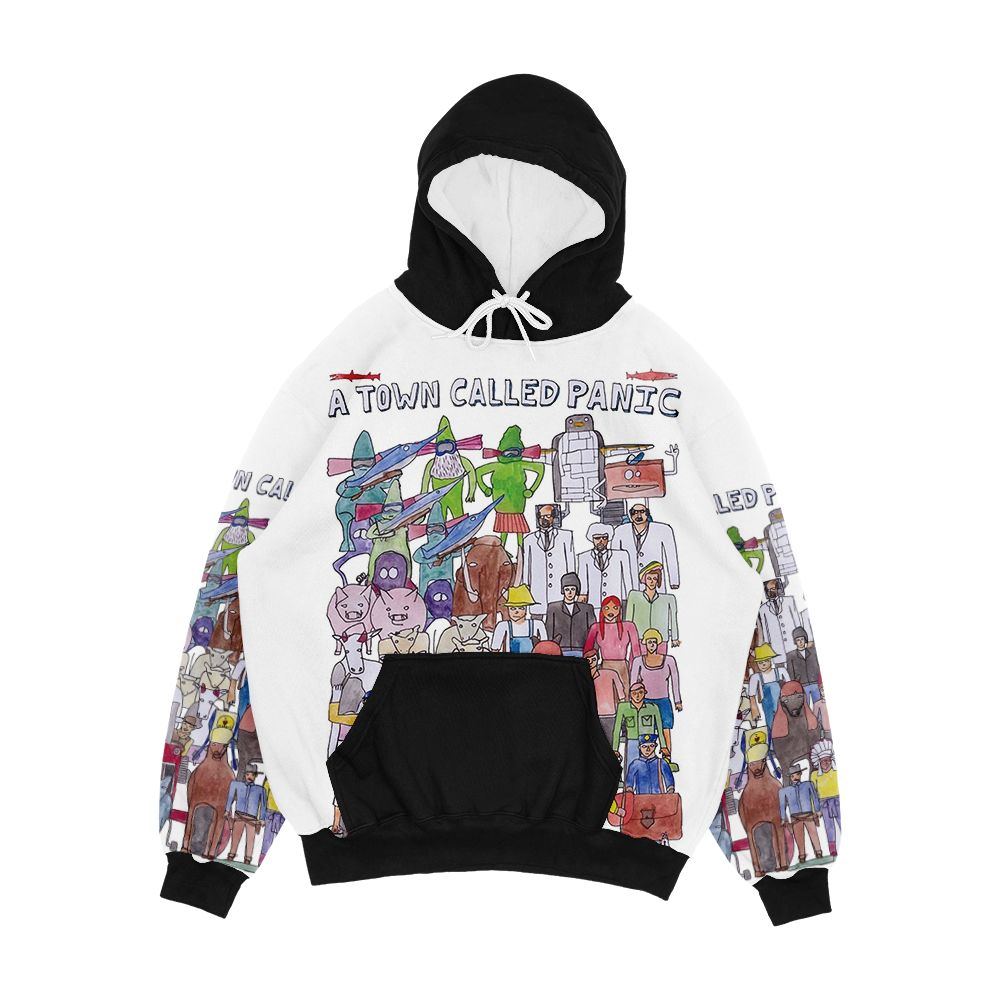 A Town Called Panic Team Illustration Men's All-Over-Print Hoodie