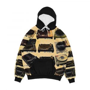 A Visual History Of Technics Turntables Men's All-Over-Print Hoodie