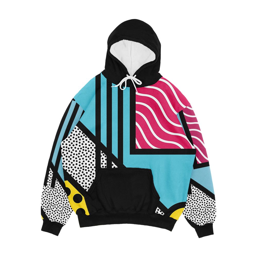 Abstract 80S Memphis Pop Art Style Graphics Men's All-Over-Print Hoodie
