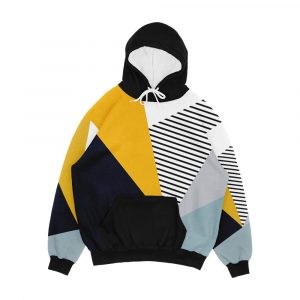 Abstract Geometric Design Men's All-Over-Print Hoodie