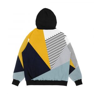 Alternative view of Abstract Geometric Design Men's All-Over-Print Hoodie