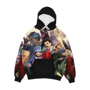 Ace Attorney Apollo Justice Men's All-Over-Print Hoodie