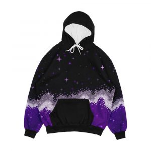 Ace Pride Flag Galaxy Men's All-Over-Print Hoodie