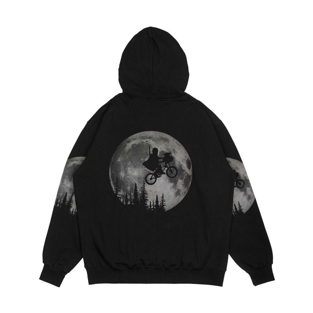 Across The Moon With The Child Men's All-Over-Print Hoodie - Image 2