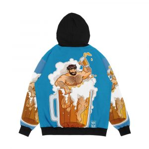 Alternative view of Adam Likes A Big Beer Men's All-Over-Print Hoodie