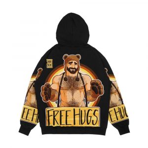 Alternative view of Adam Likes Hugs Bear Pride Men's All-Over-Print Hoodie
