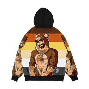 Alternative view of Adam Likes Teddy Bears Bear Pride Men's All-Over-Print Hoodie
