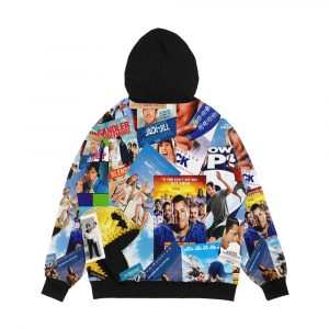 Alternative view of Adam Sandler Collage Men's All-Over-Print Hoodie