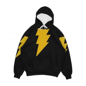 Adam Shazam Black Men's All-Over-Print Hoodie