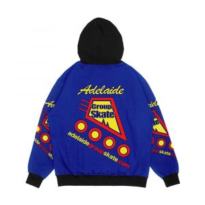 Alternative view of Adelaide Group Skate Blue Simple Design Men's All-Over-Print Hoodie