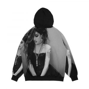 Alternative view of Adore Delano B And W Men's All-Over-Print Hoodie