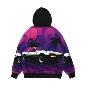 Alternative view of Ae86 Men's All-Over-Print Hoodie