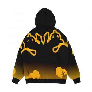 Alternative view of Aek Retro2 Men's All-Over-Print Hoodie