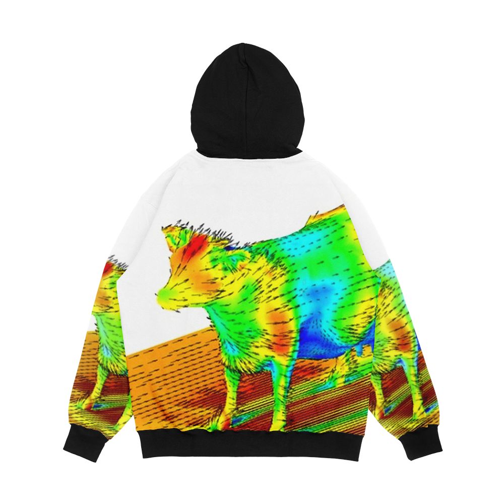 Aerodynamics Of A Cow Men's All-Over-Print Hoodie - Image 2
