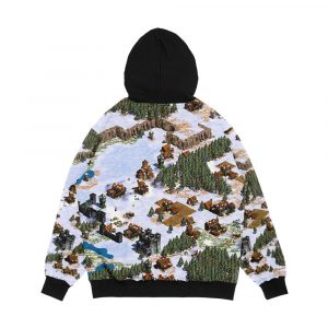 Alternative view of Age Of Empires Snowy Landscape Men's All-Over-Print Hoodie
