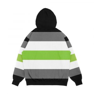 Alternative view of Agender Flag Men's All-Over-Print Hoodie