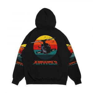 Alternative view of Airwolf Sunset 1980S Retro Classic Men's All-Over-Print Hoodie