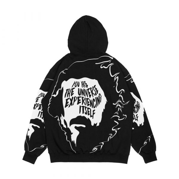 Alan Watts You Are The Universe Experiencing Itself Men's All-Over-Print Hoodie - Image 2