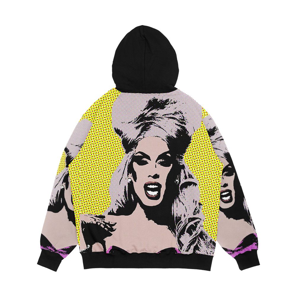 Alaska Style Pop Art Men's All-Over-Print Hoodie - Image 2