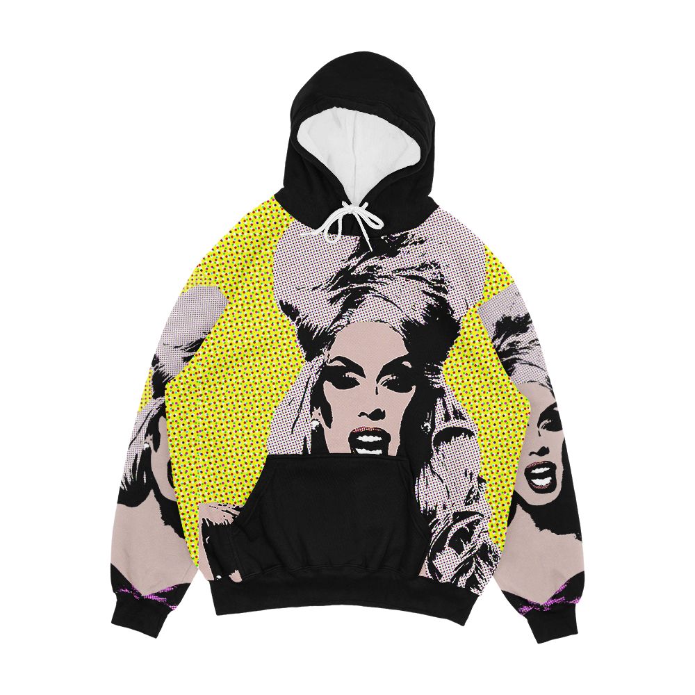 Alaska Style Pop Art Men's All-Over-Print Hoodie
