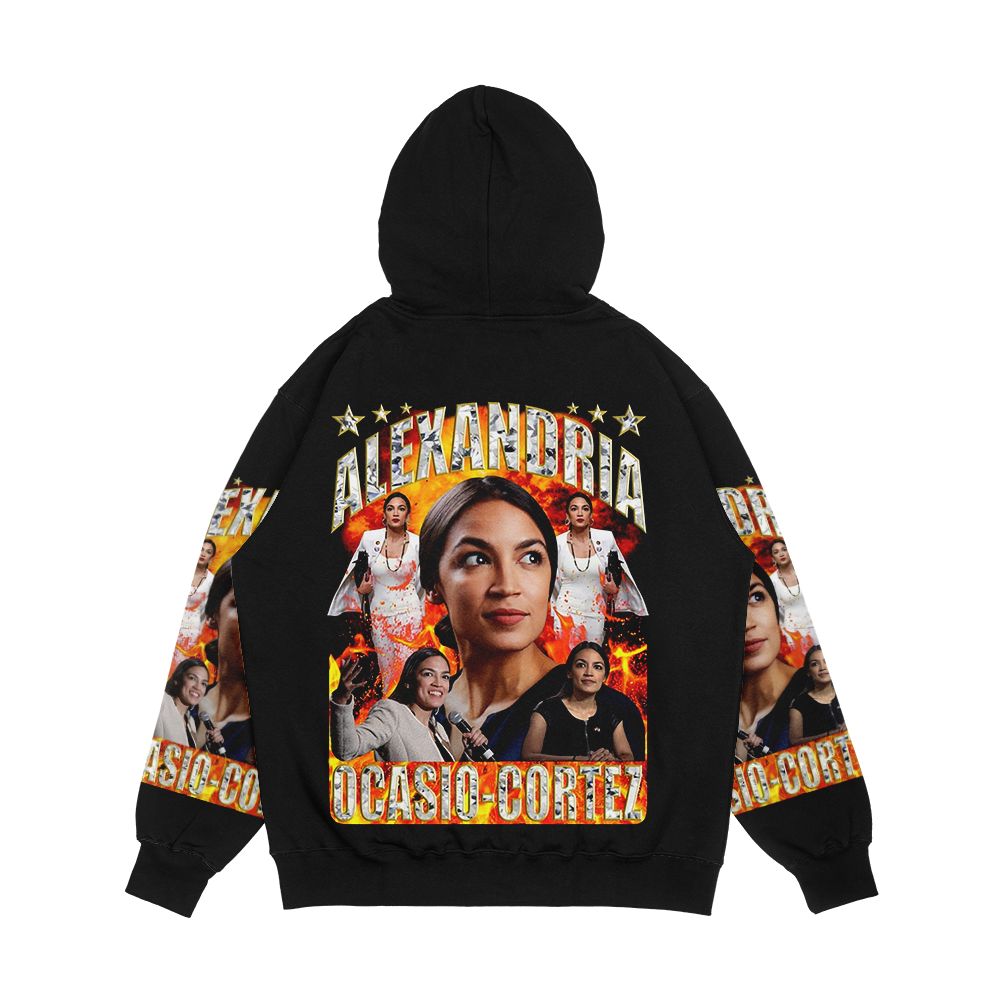 Alexandria Ocasio Cortez Men's All-Over-Print Hoodie - Image 2
