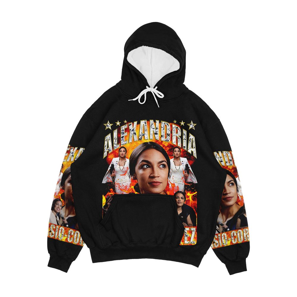 Alexandria Ocasio Cortez Men's All-Over-Print Hoodie