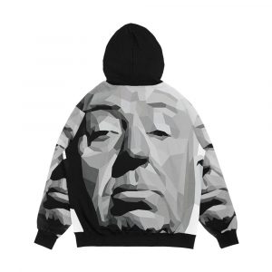 Alternative view of Alfred Hitchcock Geometric Graphic Men's All-Over-Print Hoodie