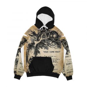 Alice And A Cheshire Of Wisdom Men's All-Over-Print Hoodie
