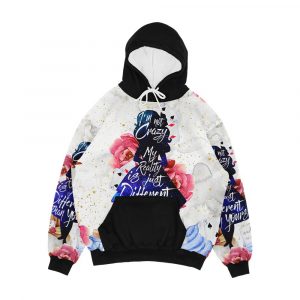 Alice I'm Not Crazy Men's All-Over-Print Hoodie