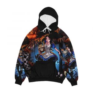 Alice In Wonderland Men's All-Over-Print Hoodie