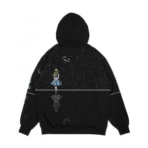 Alternative view of Alice In Wonderland Starry Night Men's All-Over-Print Hoodie