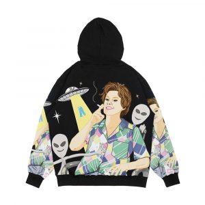 Alternative view of Alien Abduction Ms Rafferty Men's All-Over-Print Hoodie