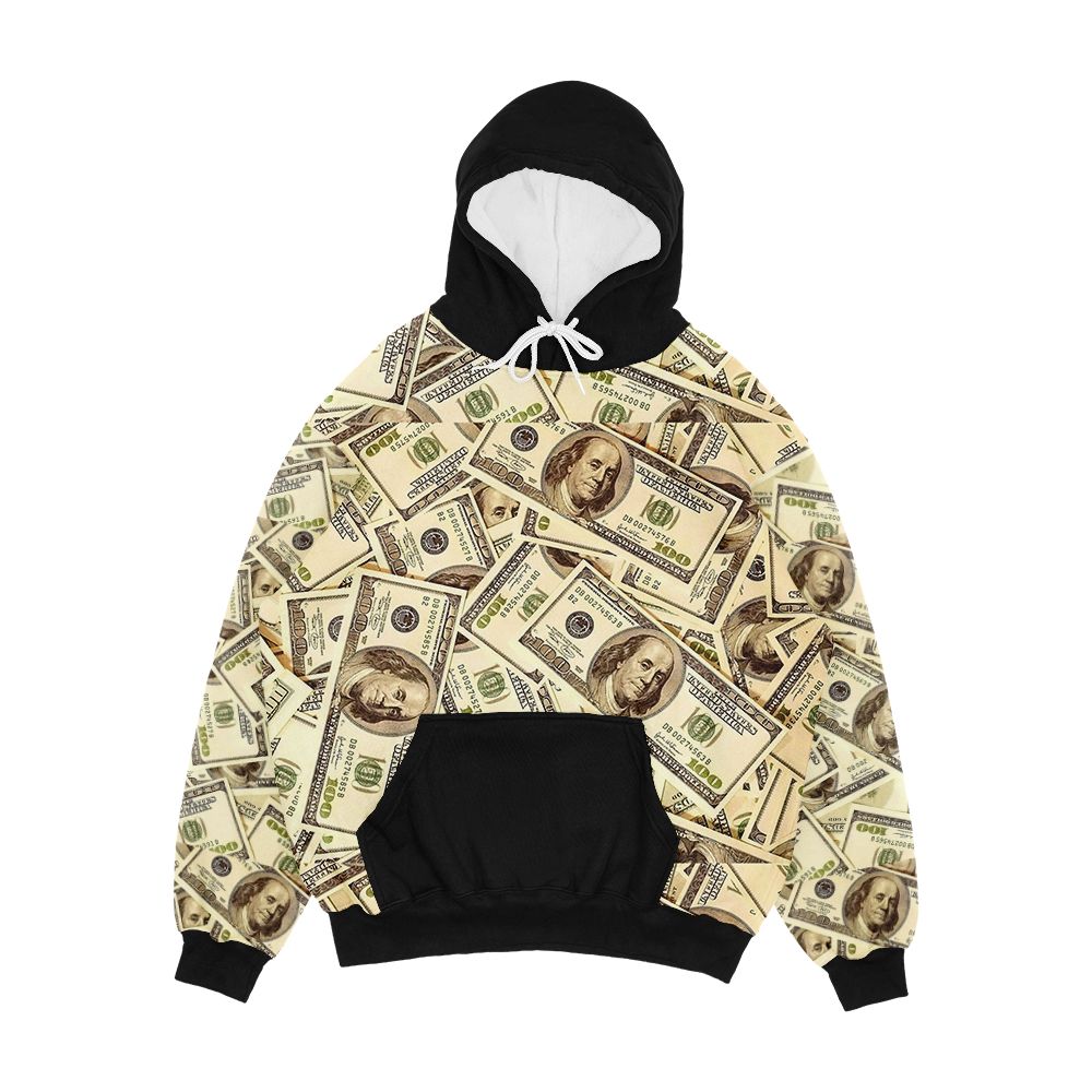 All About The Benjamins Men's All-Over-Print Hoodie