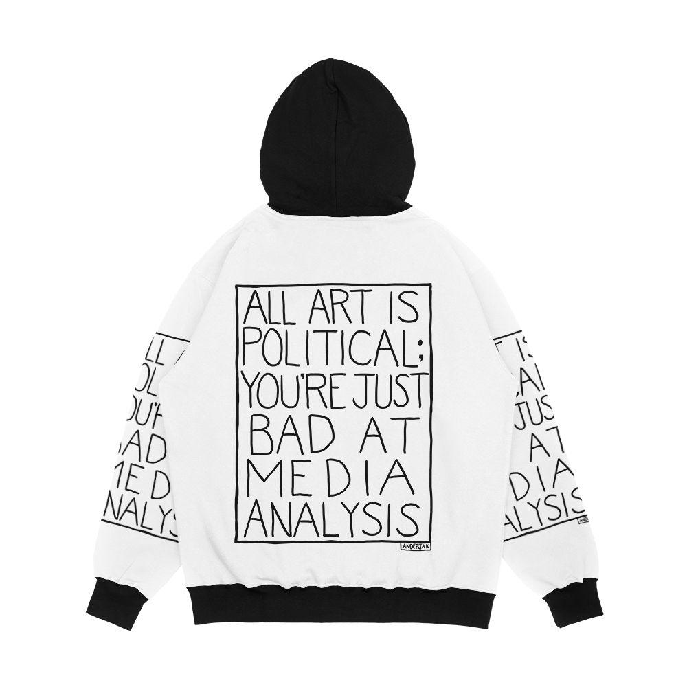 All Art Is Political Day Shift Men's All-Over-Print Hoodie - Image 2