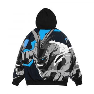 Alternative view of All Might My Hero Academia Grayscale Men's All-Over-Print Hoodie