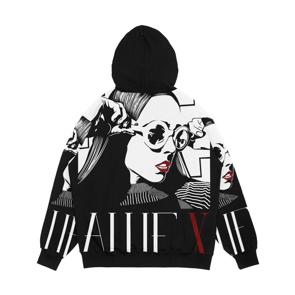 Allie X Portrait Men's All-Over-Print Hoodie - Image 2