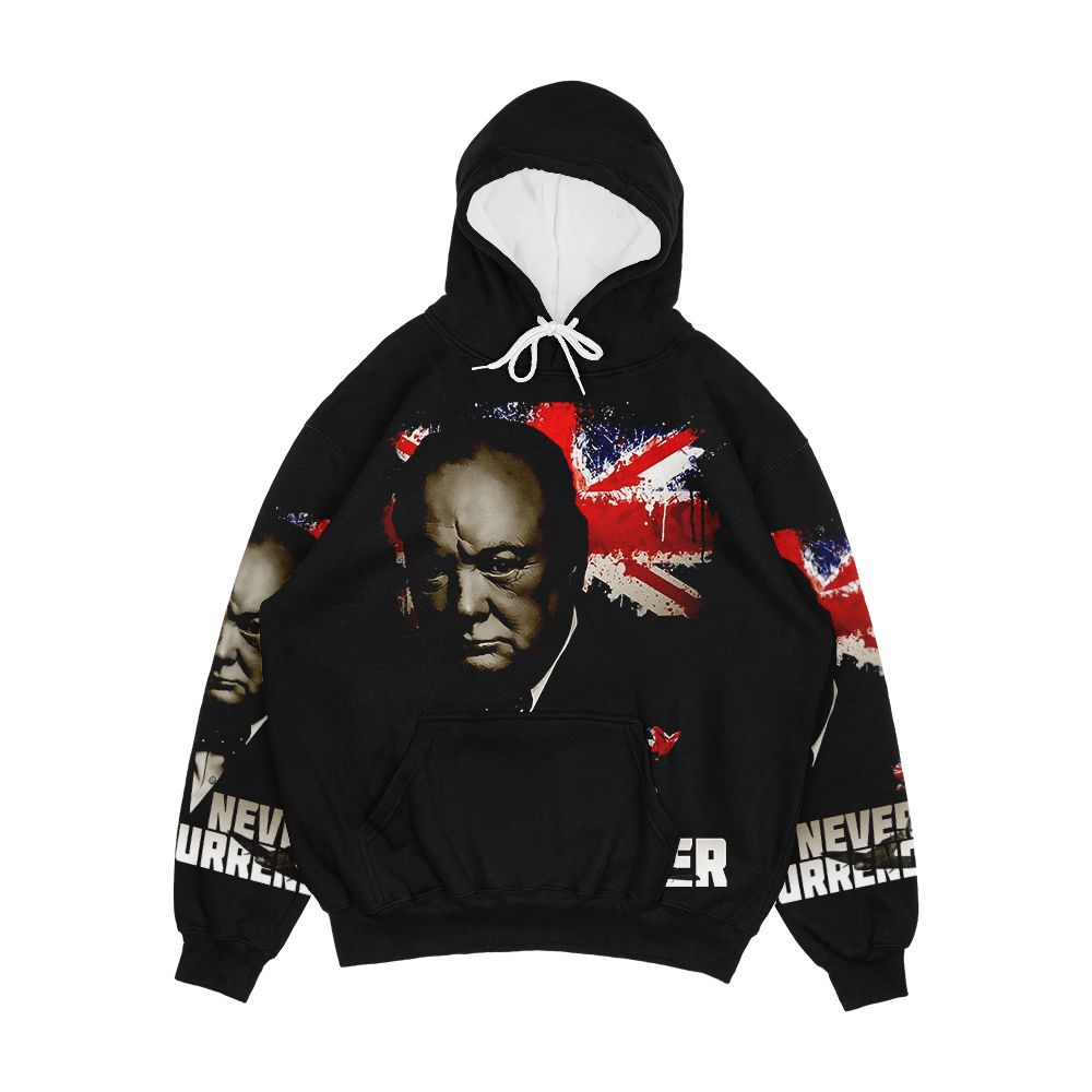Allied Nations Winston Churchill Men's All-Over-Print Hoodie