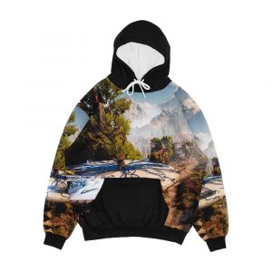 Aloy Just Casually Riding A Tallneck Men's All-Over-Print Hoodie