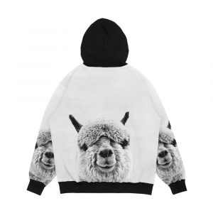 Alternative view of Alpaca Men's All-Over-Print Hoodie