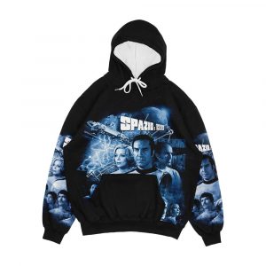 Alphan Blue Moon 1 Spazio 1999 Logo Men's All-Over-Print Hoodie