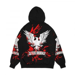 Alternative view of Alter Bridge Blackbird Background Men's All-Over-Print Hoodie