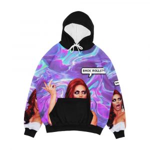 Alyssa Edwards Back Rolls Men's All-Over-Print Hoodie