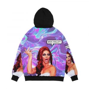 Alternative view of Alyssa Edwards Back Rolls Men's All-Over-Print Hoodie