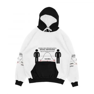 Amateur Radio Social Distancing Men's All-Over-Print Hoodie