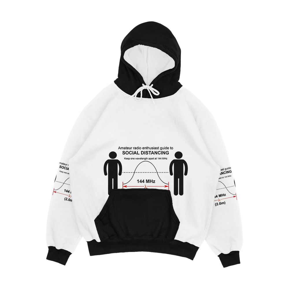 Amateur Radio Social Distancing Men's All-Over-Print Hoodie