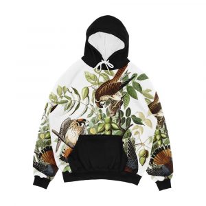 American Kestrel John James Audubon Men's All-Over-Print Hoodie